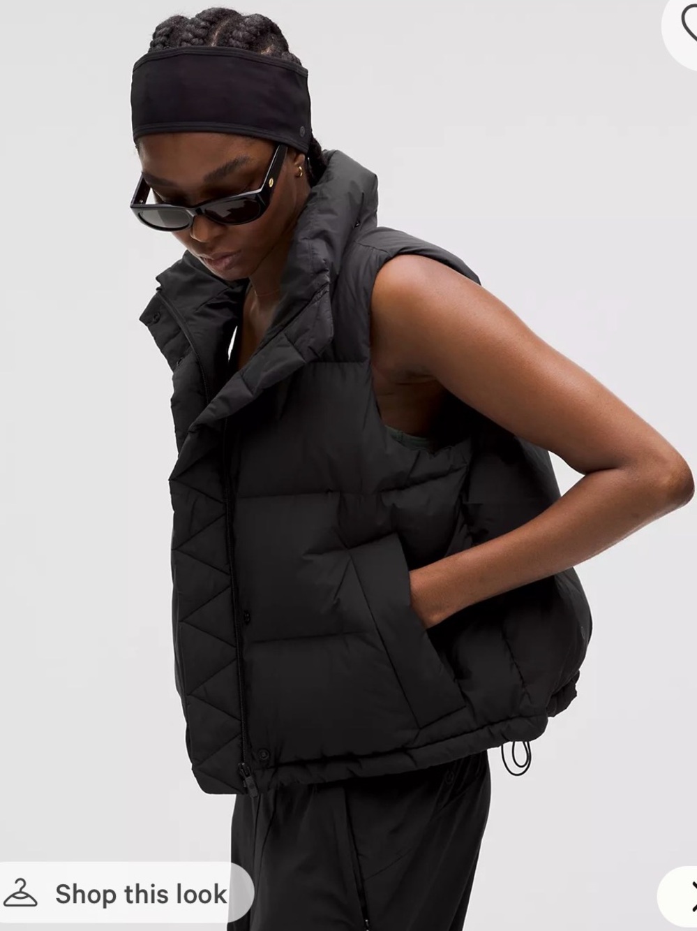 Lululemon - NWT Wunder Puff Cropped Vest - Size 4